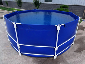 Collapsible Mobile Polygon Fish Pond Foldable Pvc Fish Tank For Shrimp For Sale