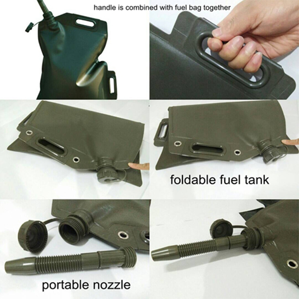 Low Price Of Collapsible Army Fuel Bladders 5 Gallon Flexible Diesel Fuel Jerry Can 20 Litre