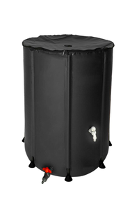 Buy Portable PVC Rainwater Container Rain Collection Barrel With Zipper And Rods