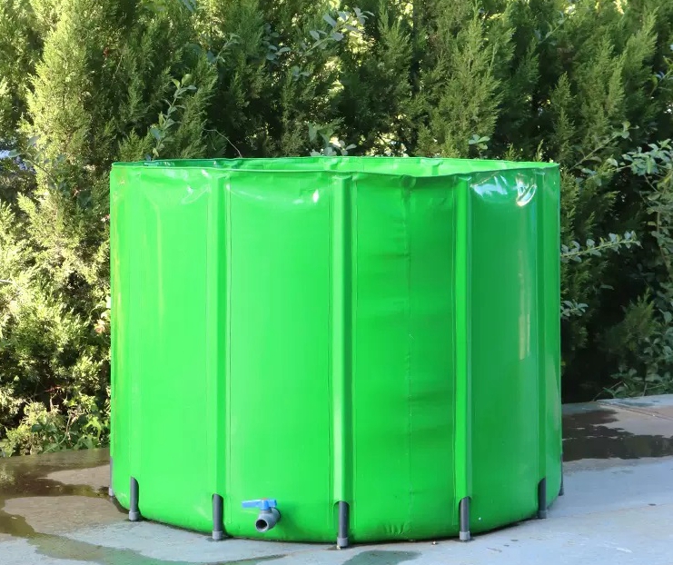 Collapsible PVC Rainwater Collection Barrel Rainwater Bucket 100 To 3000 Liter Free Sample