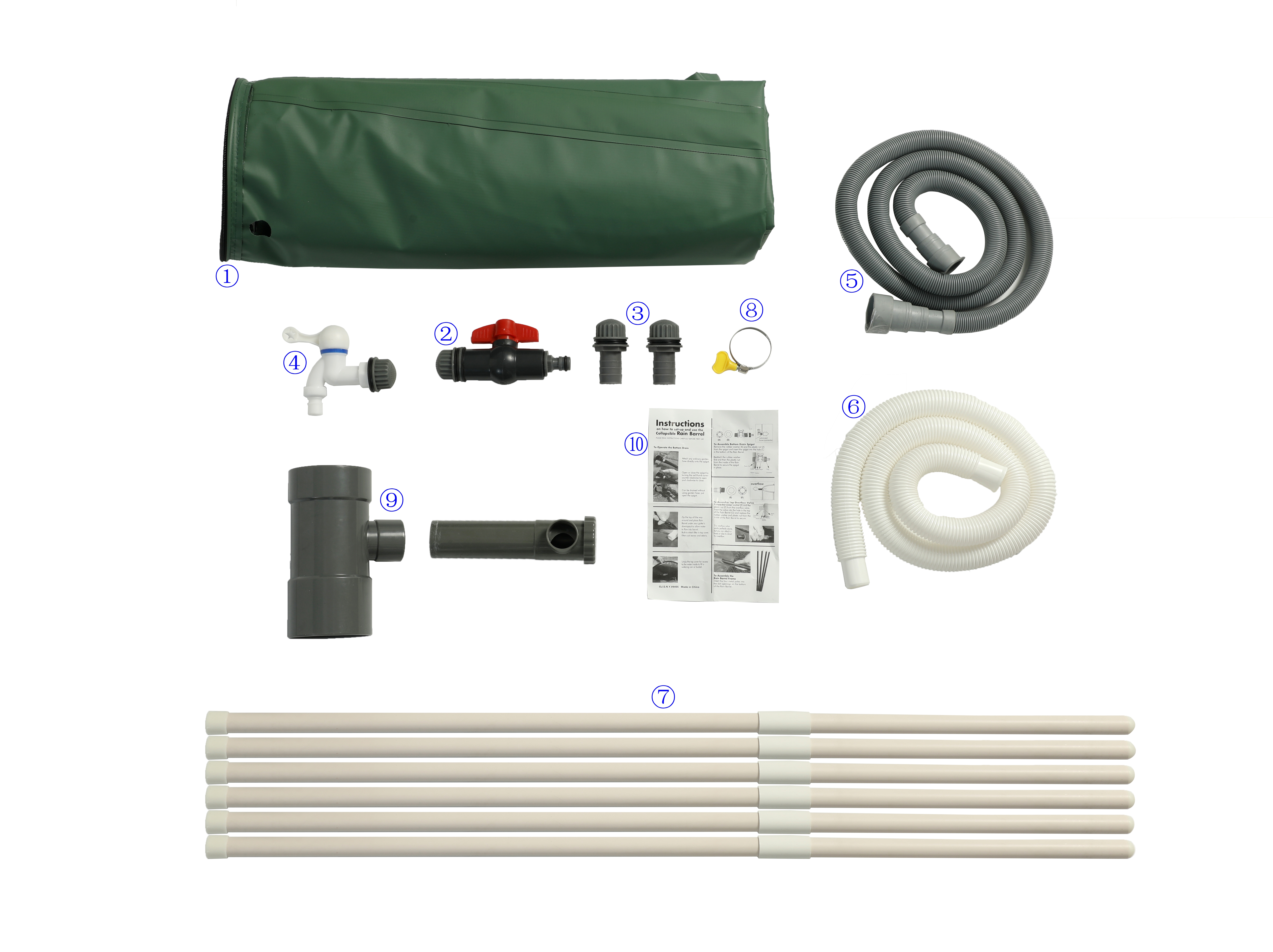Buy Discount Of Portable PVC Rainwater Barrel 1000 Liter With Gather Rain System