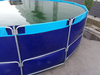 Buy Movable Fish Farming Tank Foldable Metal Supporting With PVC Liner Fish Farming Pond